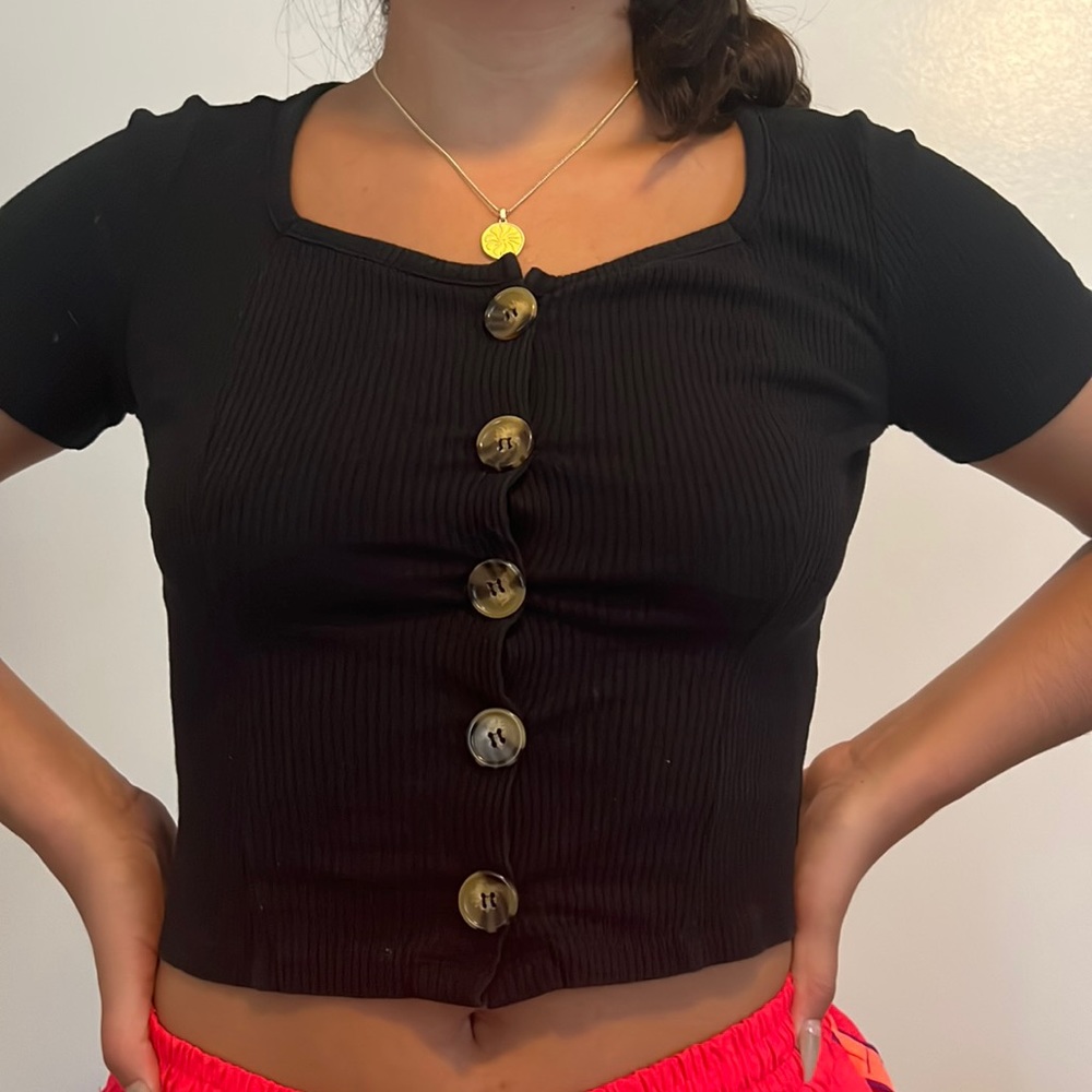 arizona jean co cute black top
